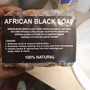 100% real African black soap